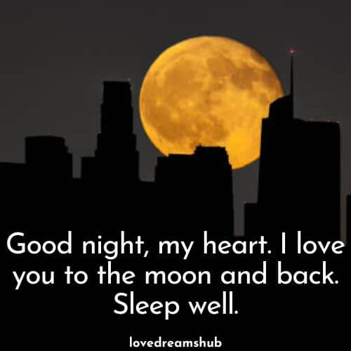 Heartfelt Good Night Messages for Him