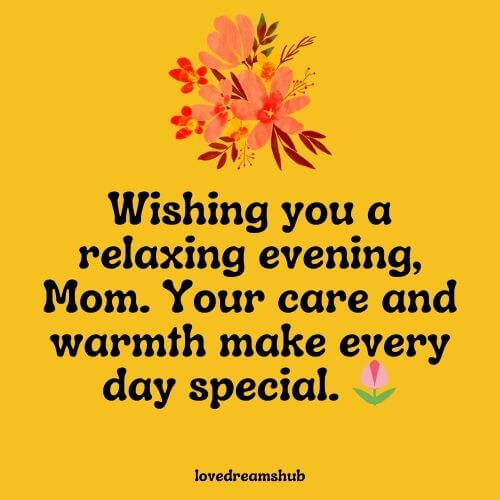 Warm Good Evening Messages for Mother