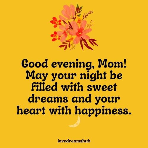 Warm Good Evening Messages for Mother