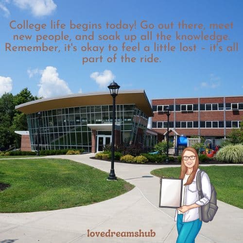 Wishes for Your First Day of College