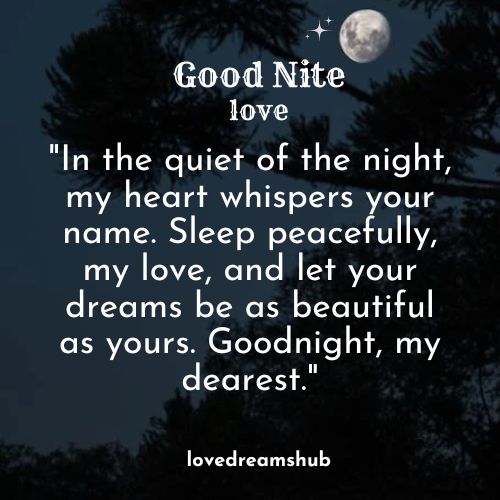 Beautiful & Romantic Good Night Posts for Her