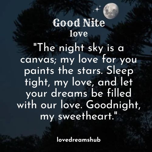 Beautiful & Romantic Good Night Posts for Her