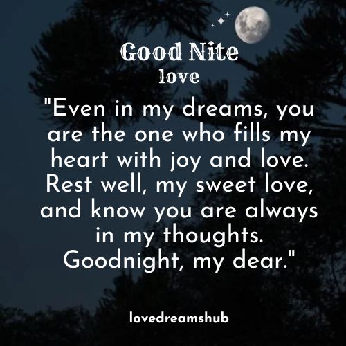 Beautiful & Romantic Good Night Posts for Her